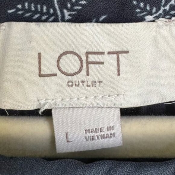 LOFT Outlet Mixed Media Tunic Top - Picture 3 of 3